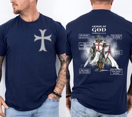 Armor Of God Bible Verse Cool Ephesians 6:11 Christian Bible 2 Sided T-Shirt