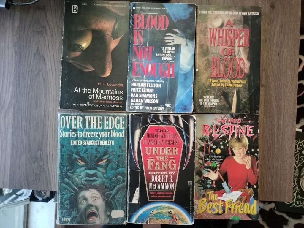 Paperbacks from Hell lot - 6 Vintage Horror Books lovecraft datlow stine derleth