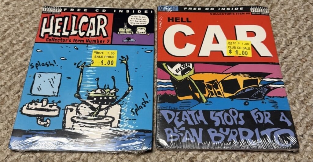 Hell-Car Comic Magazine #7 & #8 w/Promo Music CD NEW & Sealed