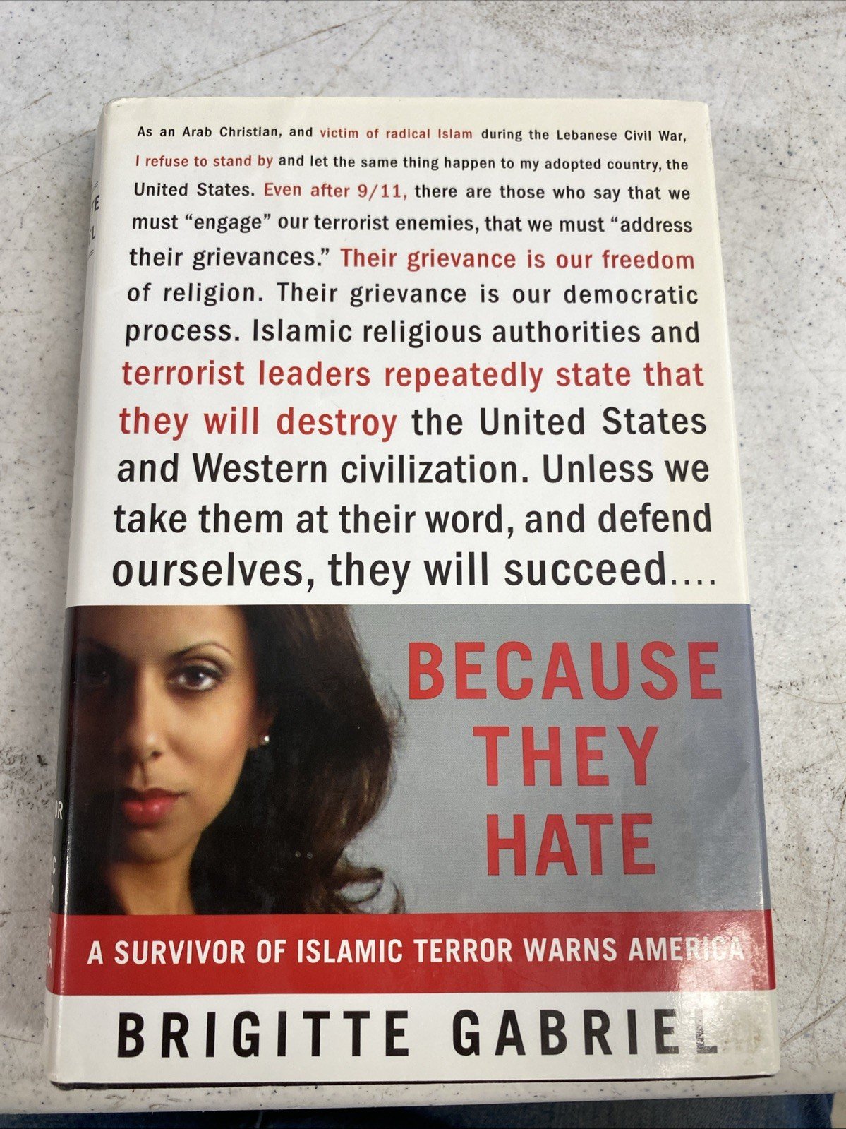 Because They Hate – A Survivor of Islamic Terror – Bridgette Gabriel Signed
