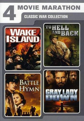 4 Movie Marathon: Classic War Collection (Wake Island / To Hell and Back - GOOD
