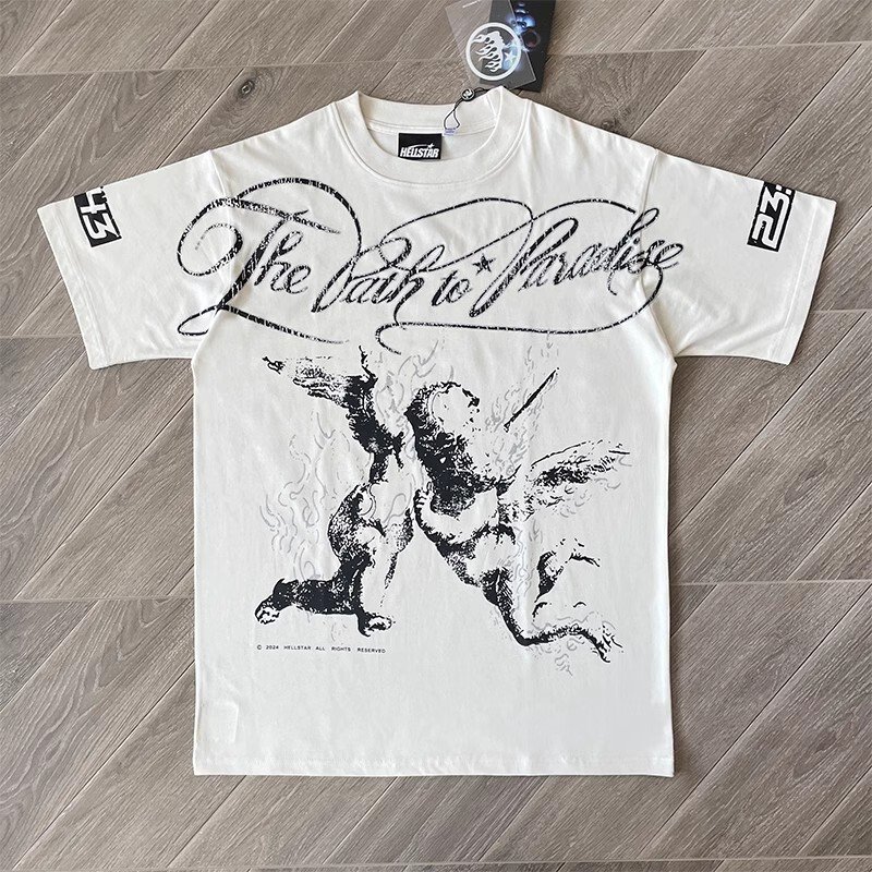 Men's HELL STUDIOS STAR The Path To Paradise Cotton Short sleeved T-shirt