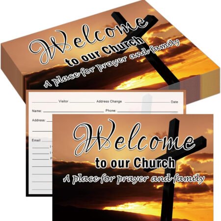 100 Pcs Church Visitor Cards Welcome Postcard 4 X 6 Inch Prayer Request Visitors