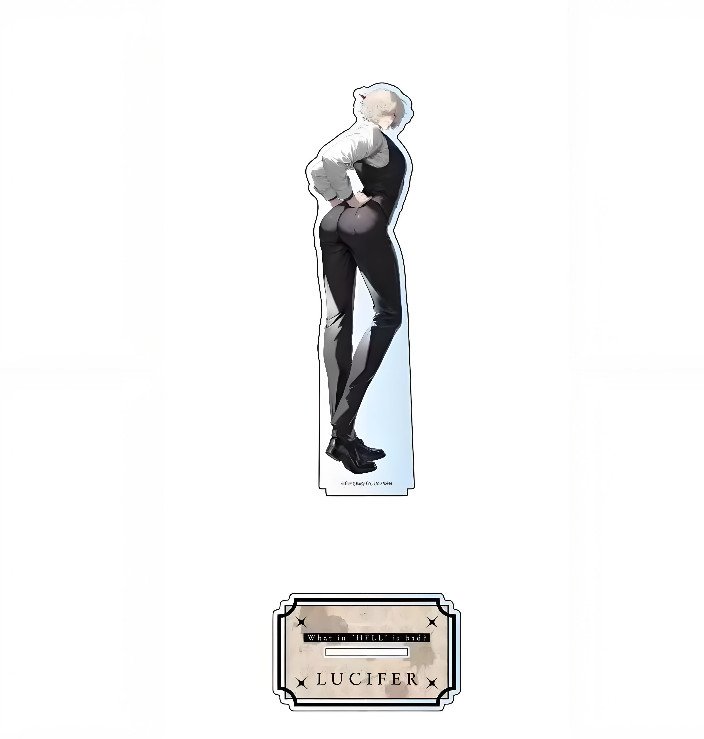 Lucifer‌ Acrylic Stand What In Hell Is Bad? New Desk Ornament Gift