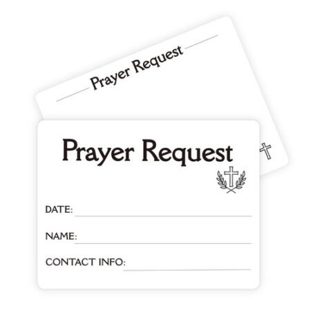 200 Pcs Prayer Request Cards & Praise Cards, 3.0 Inches X 4.0 Inches, White