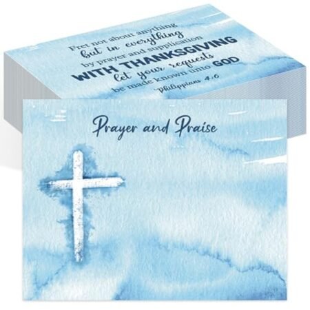 200 Pcs Blank Prayer Request Cards 3x4, Stylish Style, Blue 200