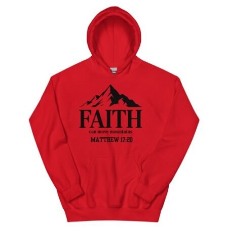 Faith Can Move Mountains Hoodie, Scripture Quote Hoodie, Religious Faith-Based
