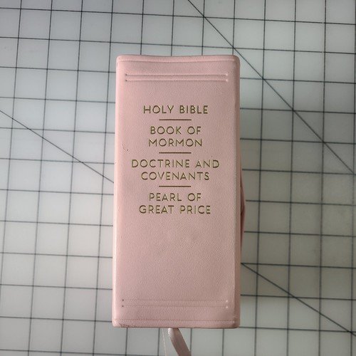 Holy Bible, Book of Mormon, And Doctrine And Covenants In Blush Pink