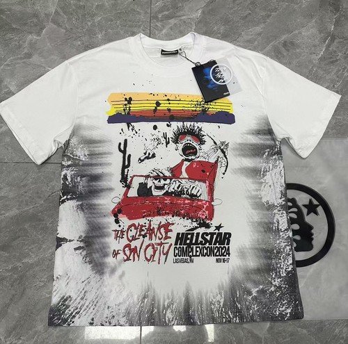 Hell Studios star One Piece character splashed ink Men's Short Sleeve T-shirt