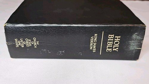 Holy Bible KJV King James Version Latter-Day Saints LDS Mormon 1989 Leather Like