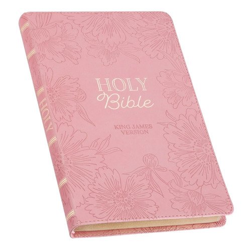 KJV Pink Faux Leather Giant Print Bible Thumb Indexed BRAND NEW in Shrink Wrap!!