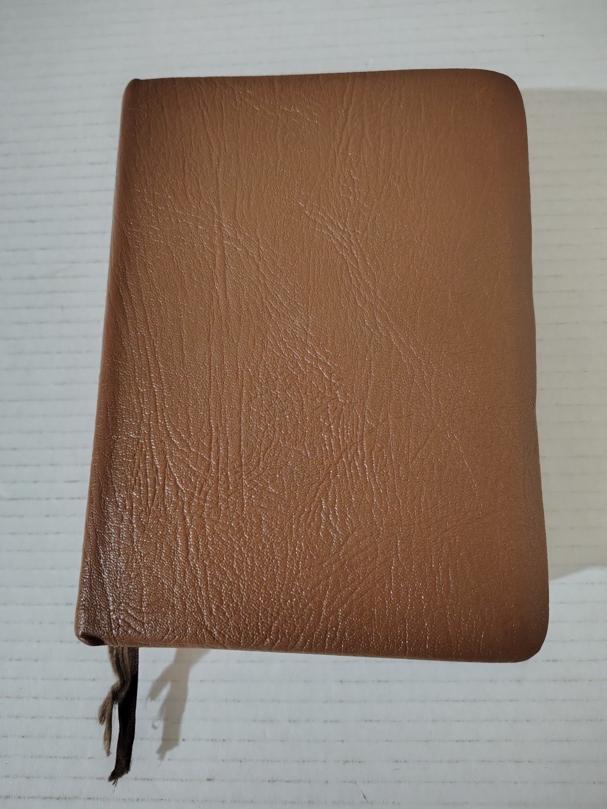 The Holy Bible JST KJV LDS Mormon Tan Brown Leather Bound Standard Size