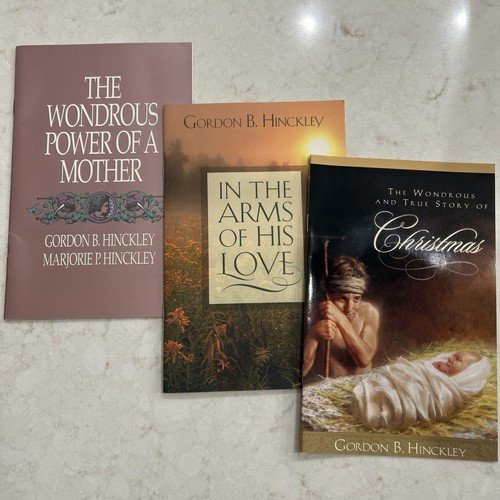 3 Vtg G.Hinckley Pamphlets. Christmas, Power of Mother, Arms Of Love. LDS ‘89+