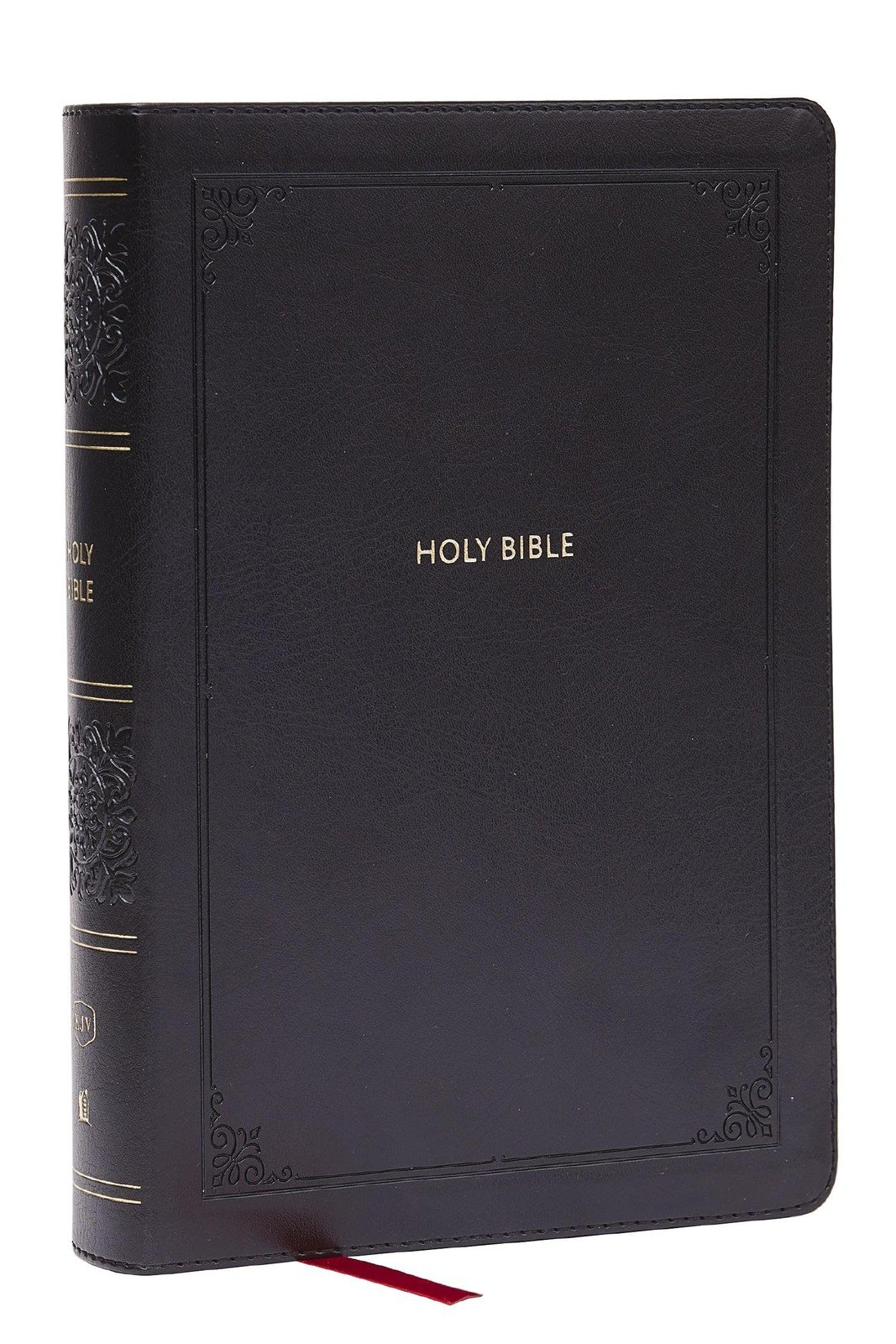 KJV Giant Print End-of-Verse Reference Bible, Black Leathersoft, Red Letter,