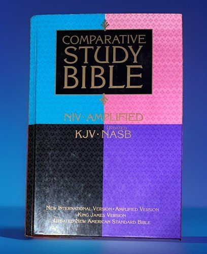 Comparative Study Bible NIV AMPLIFIED KJV NASB Updated 1999 Very Good Preowned