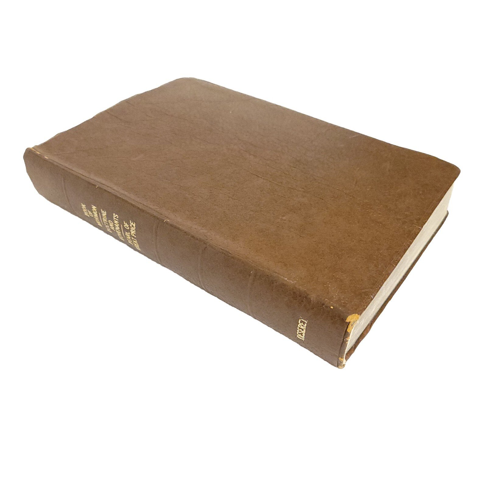 BOOK OF MORMON DOCTRINE and COVENANTS PEARL Of GREAT PRICE Leather 1977 LDS