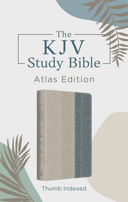 The KJV Study Bible: Atlas Edition, Thumb Indexed [Taupe & Den Imitation Leather