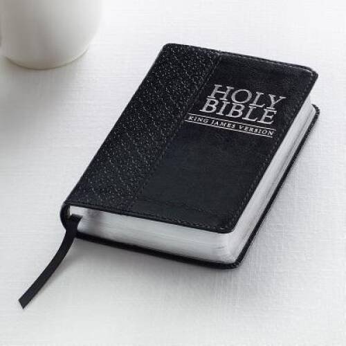KJV Mini Pocket Edition: Black – Leather Bound – GOOD
