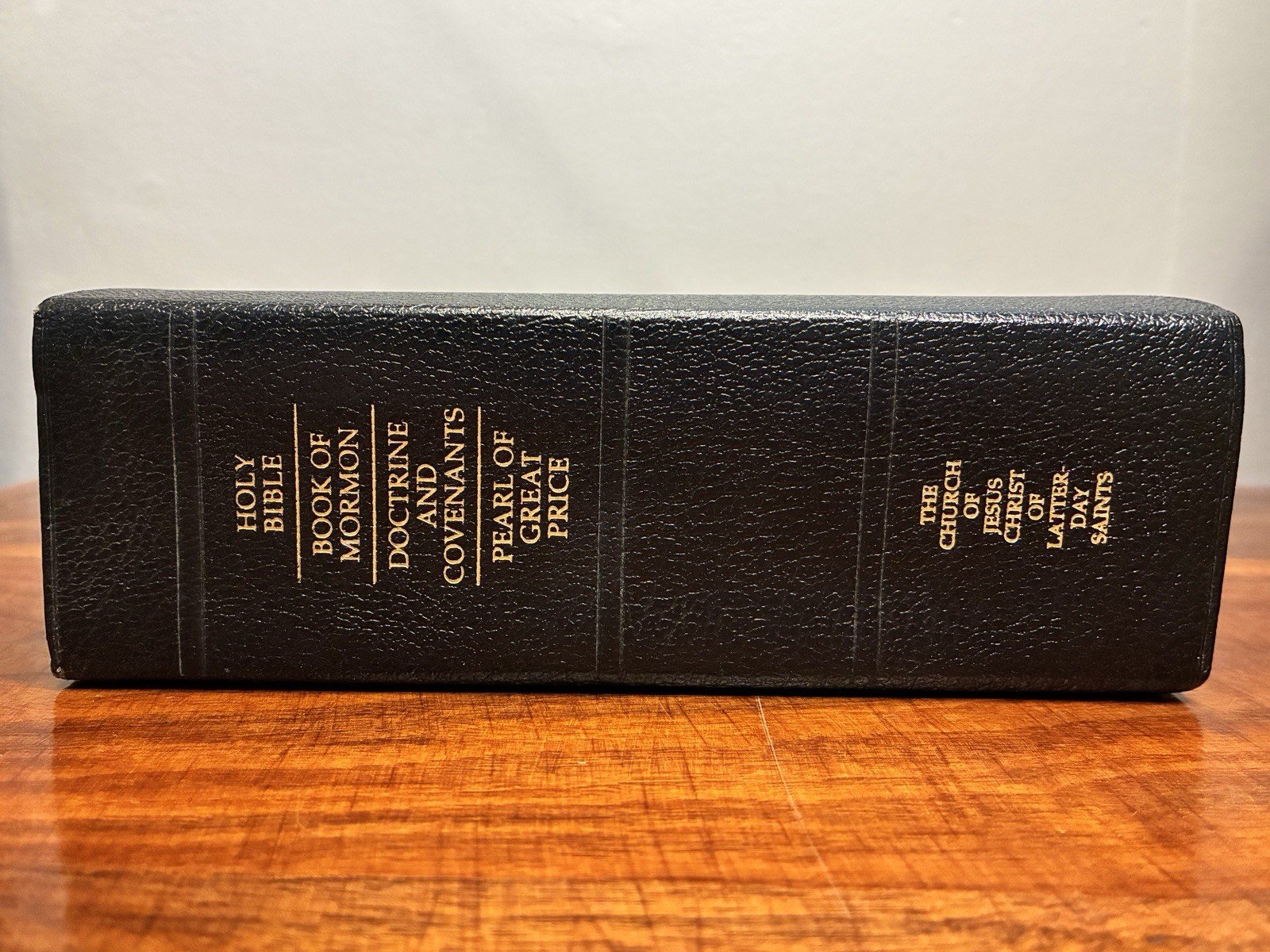 LDS Quad Scriptures Bible Book of Mormon D&C Pearl Great Price Indexed Leather