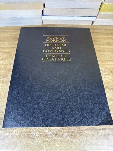 LDS Triple Combination Extra Large Print Scriptures Book of Mormon Paperback