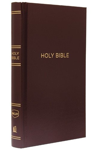 NKJV, Pew Bible, Hardcover, Burgundy, Red Letter Edition Hardcover
