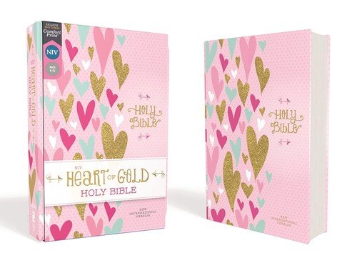 Niv, Heart of Gold Holy Bible, Hardcover, Red Letter Edition, Comfort  Hardcover