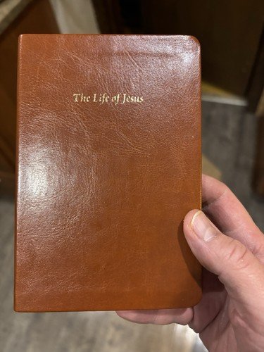 The Life and Teachings of Jesus of Nazareth Pocket Bible Leather Book – NEW