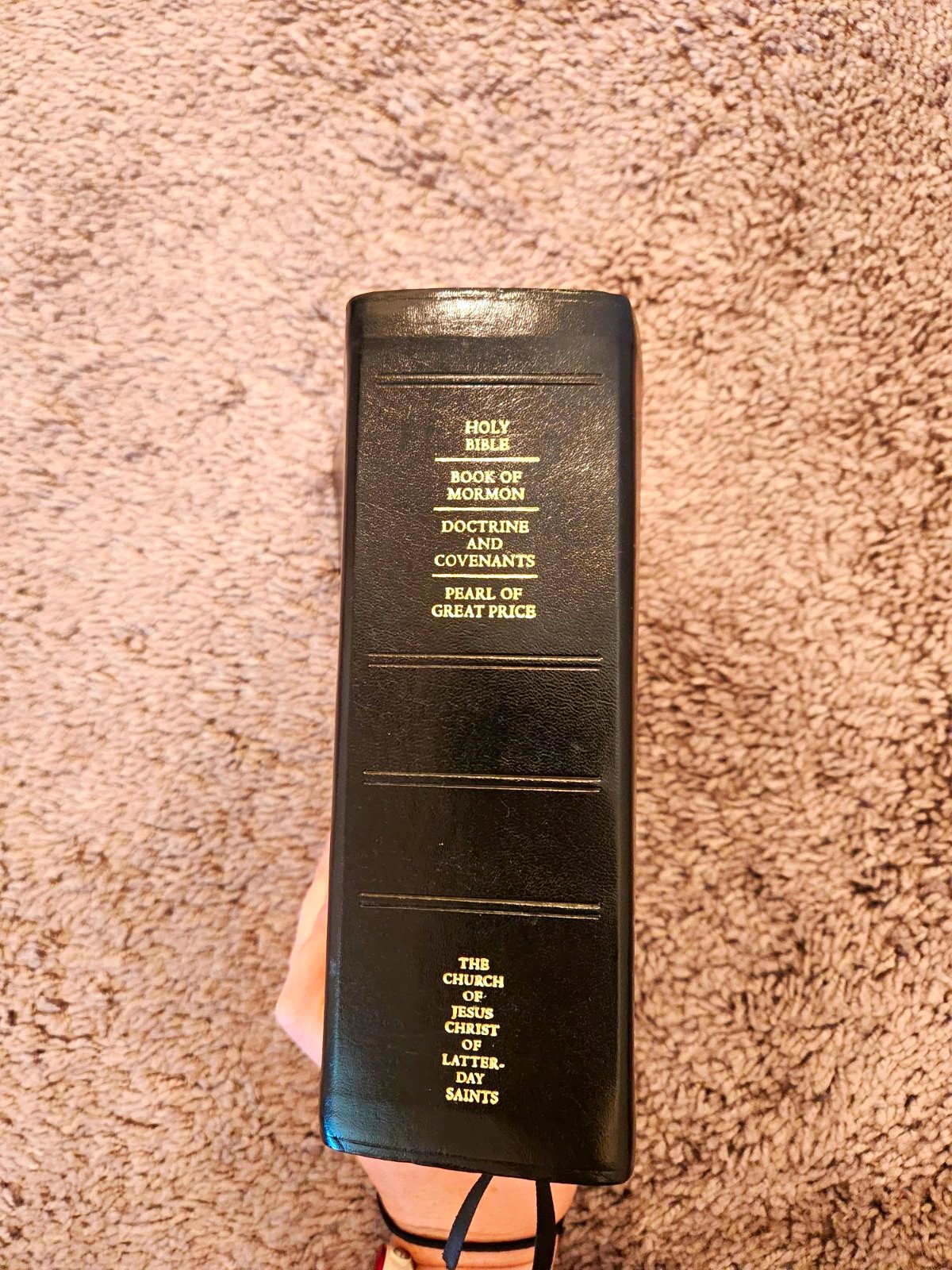 LDS Holy Bible + Book of Mormon + D&C + Pearl of Great Price Leather Indexed
