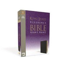 KJV, Reference Bible, Giant Print, Imitation Leather, Black, Red Letter Edition