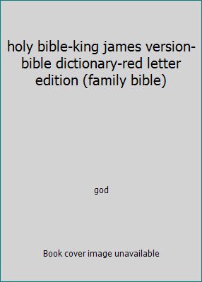 holy bible-king james version-bible dictionary-red letter edition (family bible)