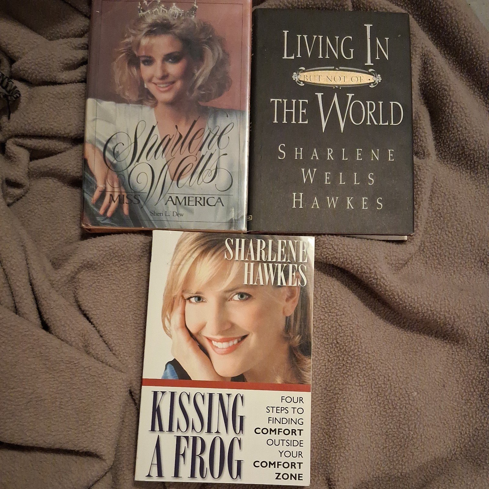 3 Sharlene Wells Hawkes Signed Books! Miss America 1985 LDS