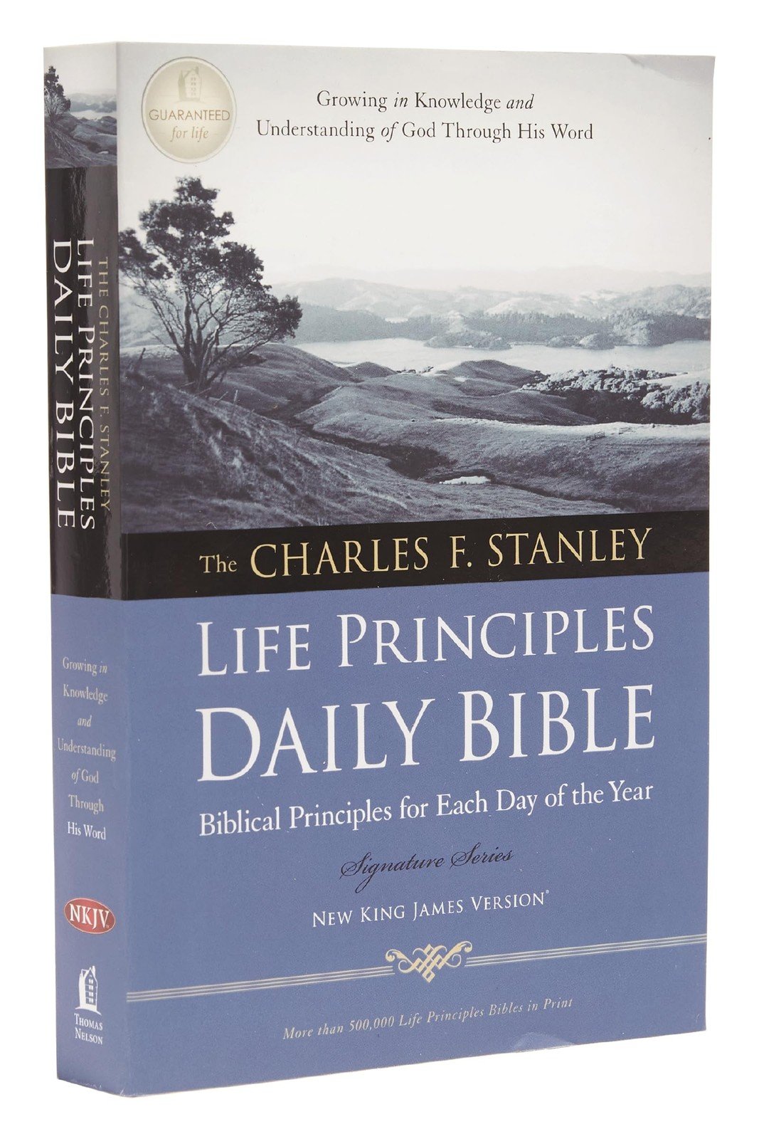 NKJV, Charles F. Stanley Life Principles Daily Bible, Paperback: Holy Bible,…
