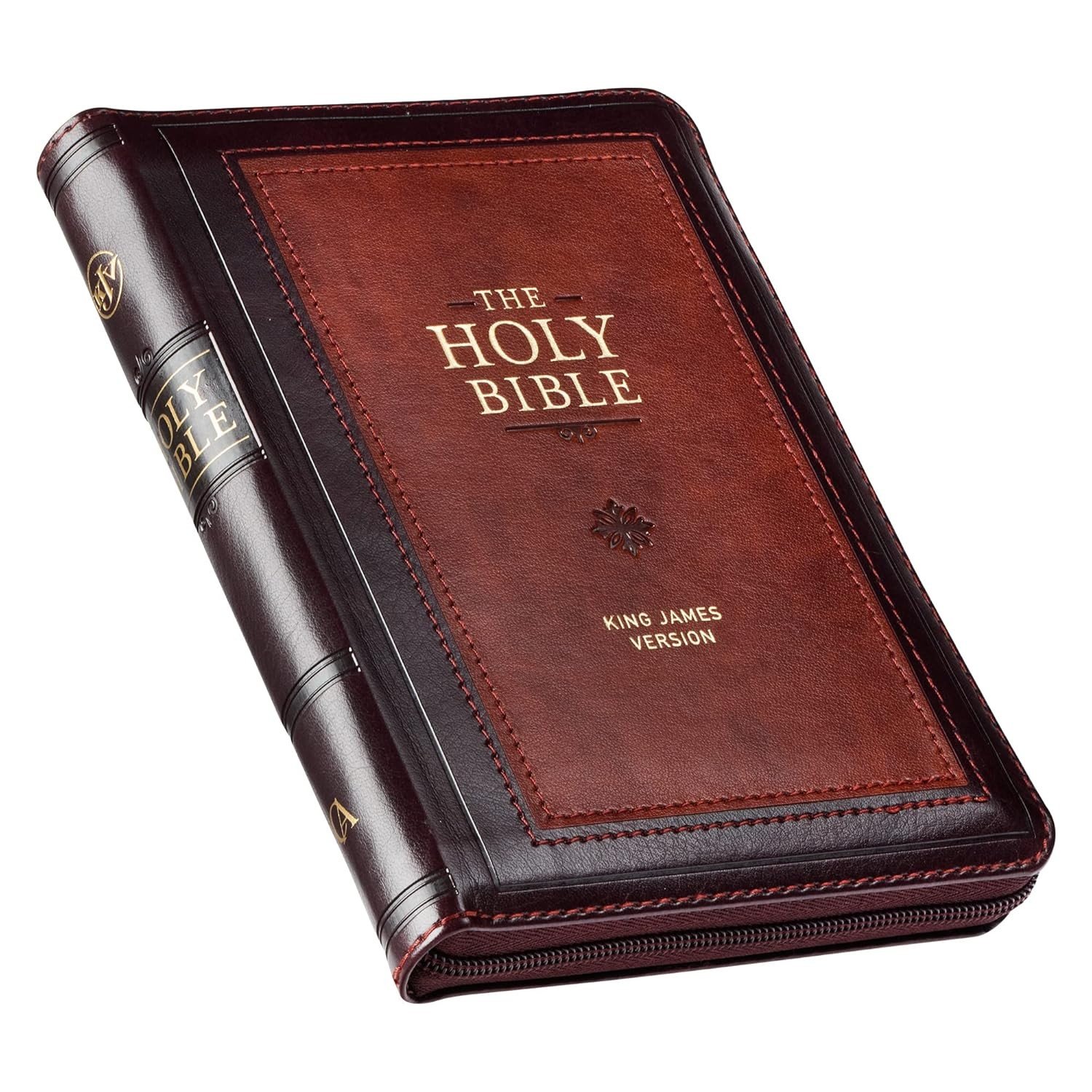 KJV Holy Bible, Compact Faux Leather Red Letter Edition – Ribbon Marker, Leather
