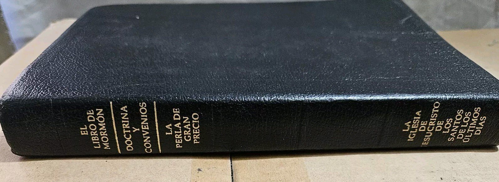 1993 Triple Combination Scriptures Spanish LDS Mormon Church Book Libro Leather